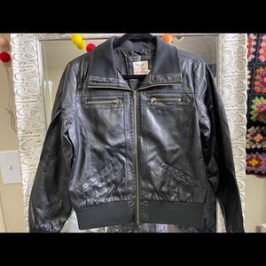 Womens Faded Glory faux leather jacket